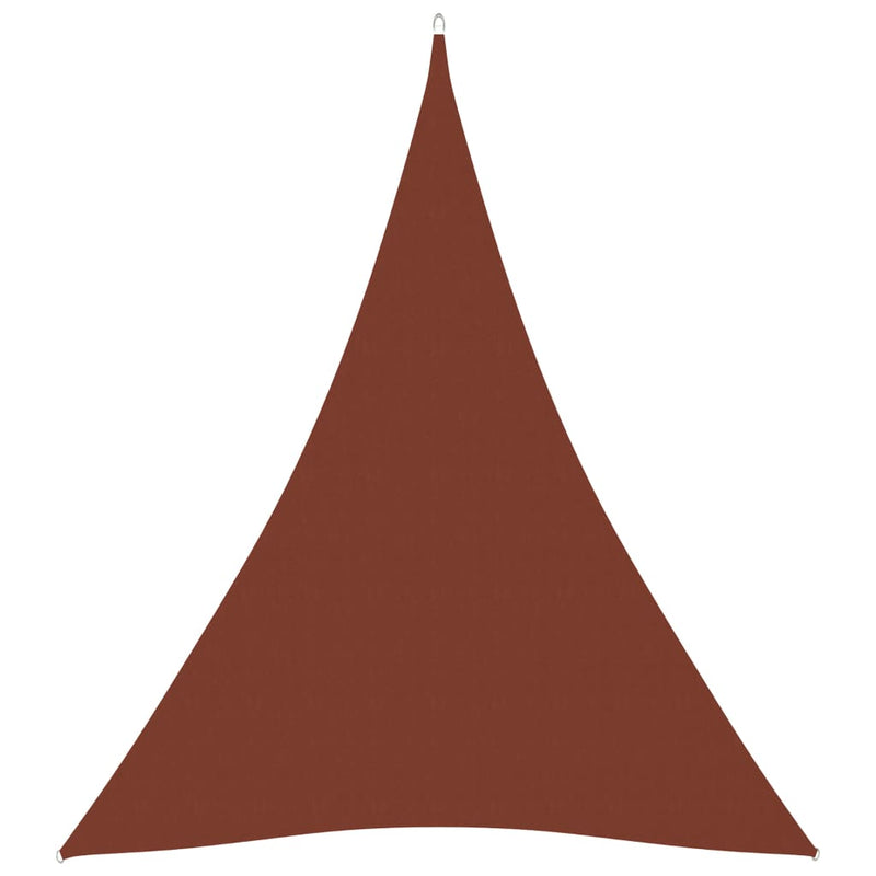 Sunshade Sail Oxford Fabric Triangular 4x5x5 m Terracotta