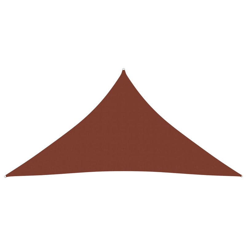 Sunshade Sail Oxford Fabric Triangular 4x5x5 m Terracotta