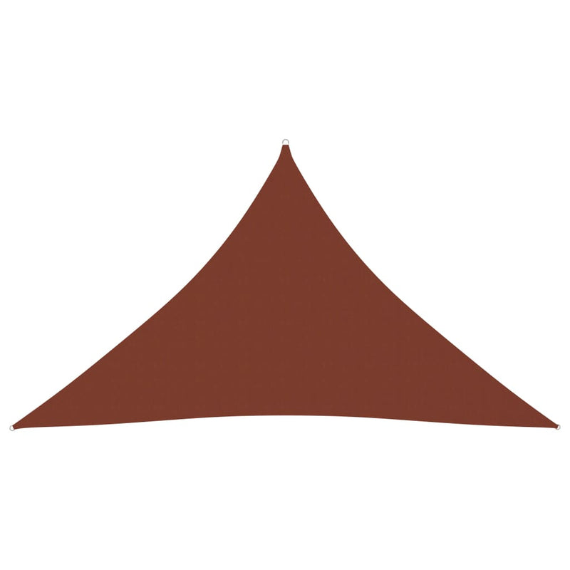 Sunshade Sail Oxford Fabric Triangular 5x5x6 m Terracotta