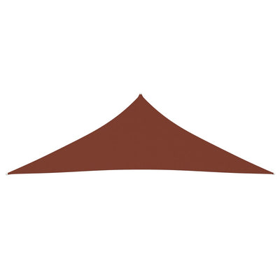 Sunshade Sail Oxford Fabric Triangular 5x5x6 m Terracotta