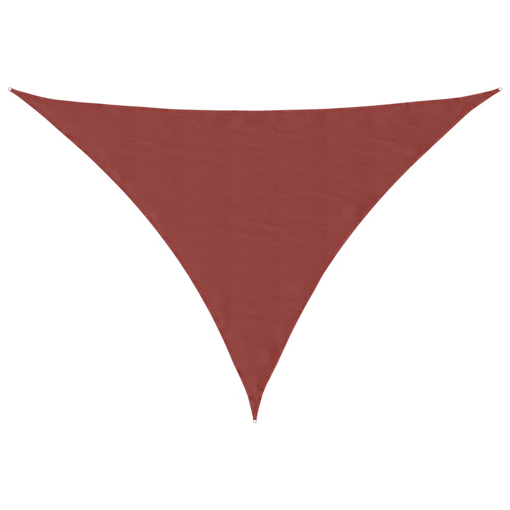vidaXL Sunshade Sail Oxford Fabric Triangular 4x5x6.4 m Terracotta 2