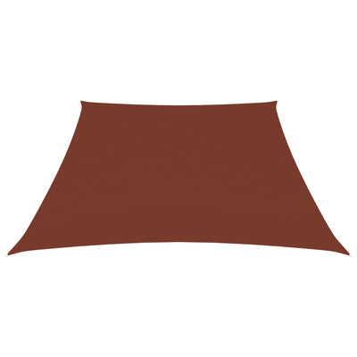 Sunshade Sail Oxford Fabric Trapezium 3/4x3 m Terracotta