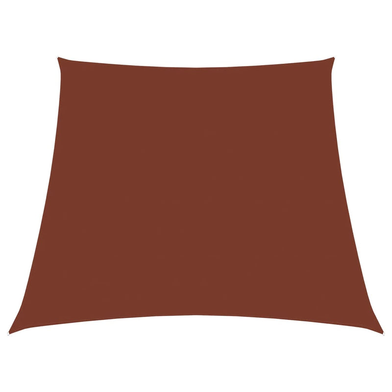 Sunshade Sail Oxford Fabric Trapezium 3/5x4 m Terracotta