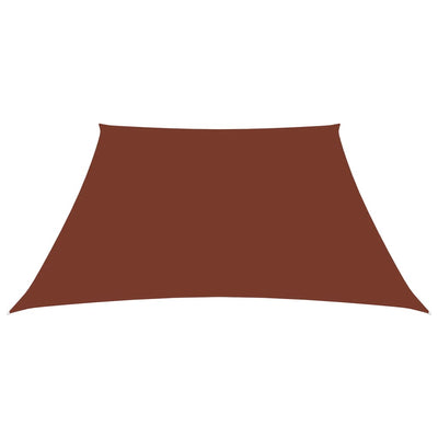 Sunshade Sail Oxford Fabric Trapezium 3/5x4 m Terracotta