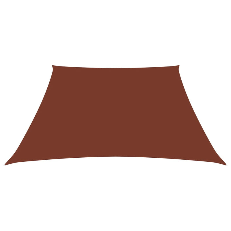 Sunshade Sail Oxford Fabric Trapezium 3/5x4 m Terracotta