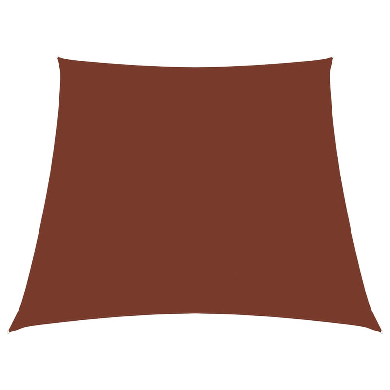 Sunshade Sail Oxford Fabric Trapezium 4/5x4 m Terracotta