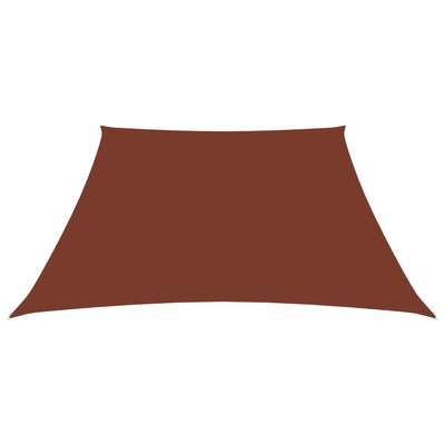 Sunshade Sail Oxford Fabric Trapezium 4/5x4 m Terracotta