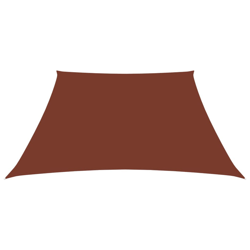 Sunshade Sail Oxford Fabric Trapezium 4/5x4 m Terracotta