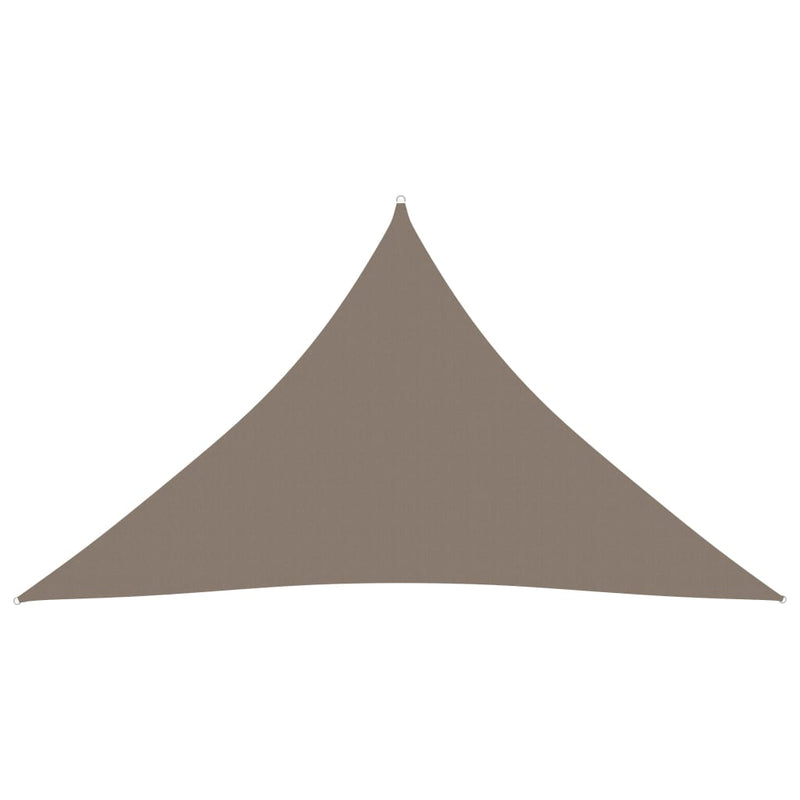 Sunshade Sail Oxford Fabric Triangular 3.5x3.5x4.9 m Taupe