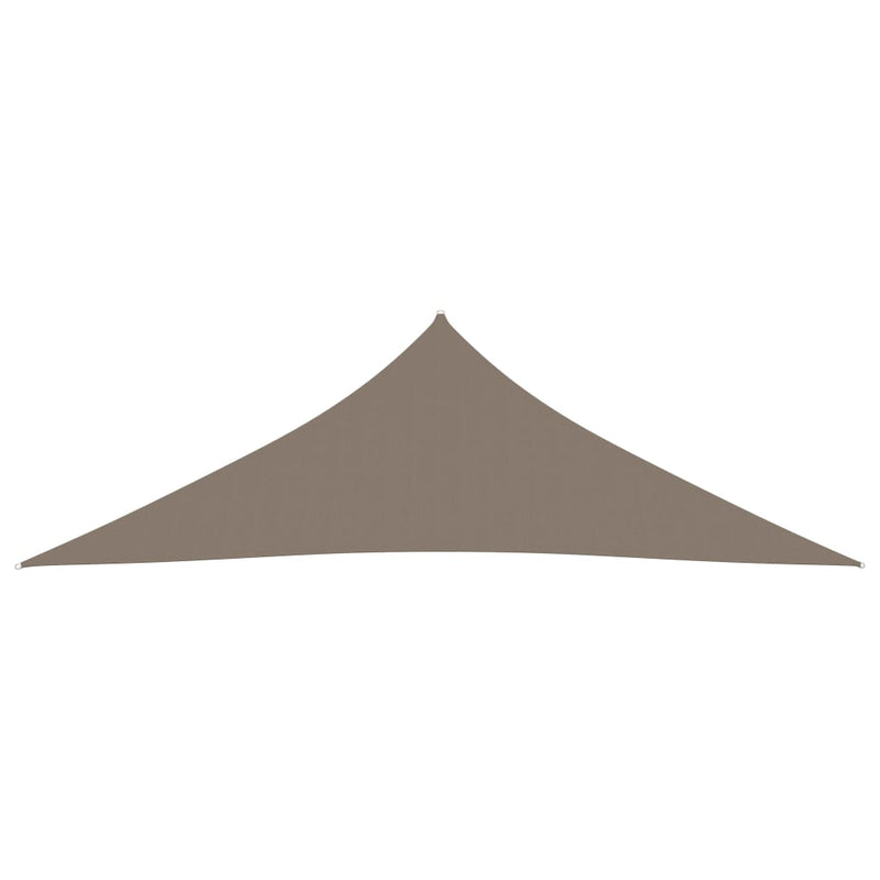 Sunshade Sail Oxford Fabric Triangular 3.5x3.5x4.9 m Taupe