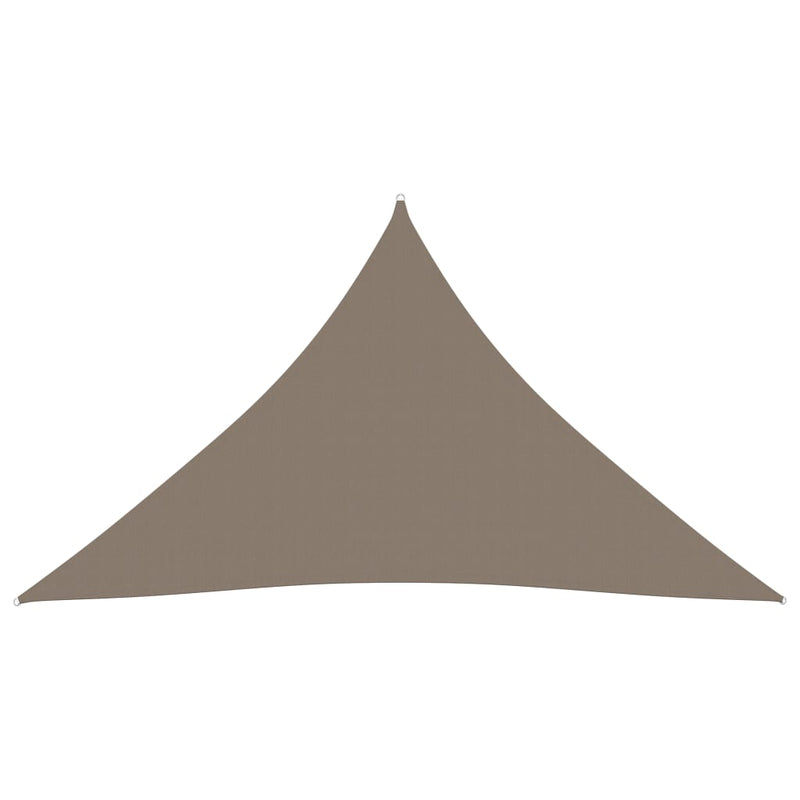 Sunshade Sail Oxford Fabric Triangular 4x4x4 m Taupe