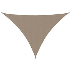 vidaXL Sunshade Sail Oxford Fabric Triangular 5x6x6 m Taupe 2