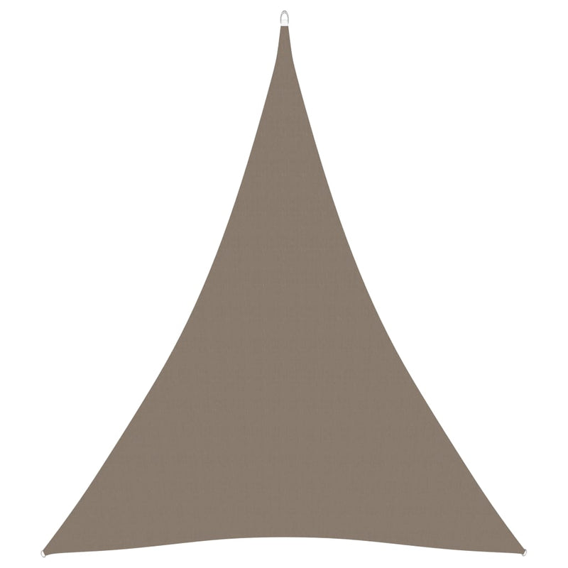 Sunshade Sail Oxford Fabric Triangular 5x7x7 m Taupe