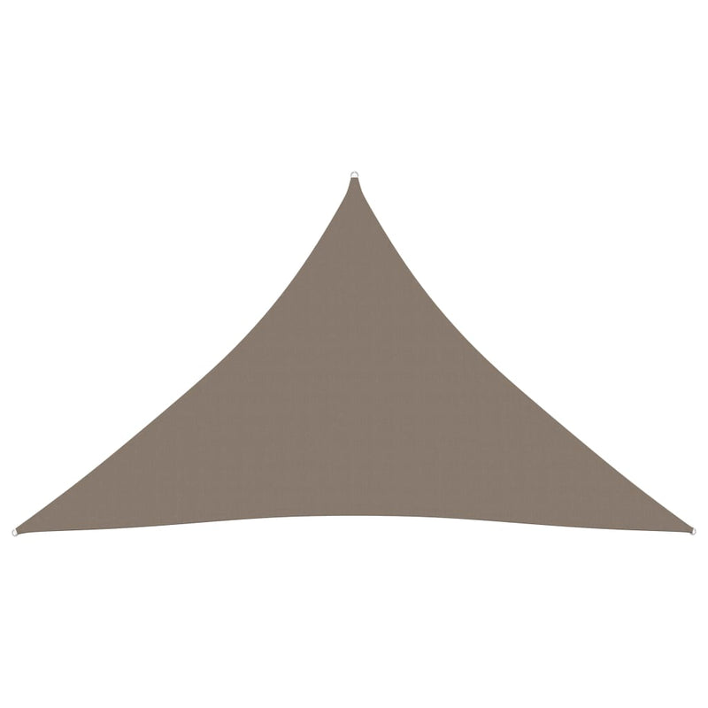 Sunshade Sail Oxford Fabric Triangular 5x7x7 m Taupe