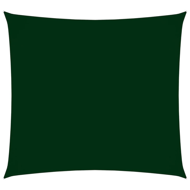 Sunshade Sail Oxford Fabric Square 3x3 m Dark Green