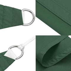 vidaXL Sunshade Sail Oxford Fabric Square 3.6x3.6 m Dark Green 6