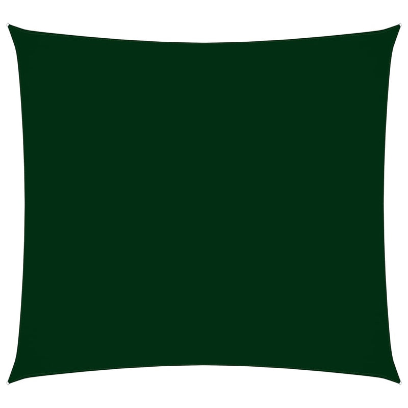 Sunshade Sail Oxford Fabric Square 4x4 m Dark Green