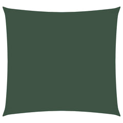 vidaXL Sunshade Sail Oxford Fabric Square 5x5 m Dark Green 2