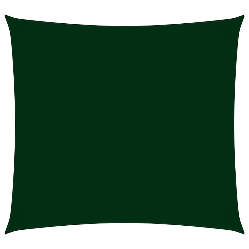 Sunshade Sail Oxford Fabric Square 7x7 m Dark Green