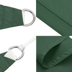 vidaXL Sunshade Sail Oxford Fabric Square 7x7 m Dark Green 6