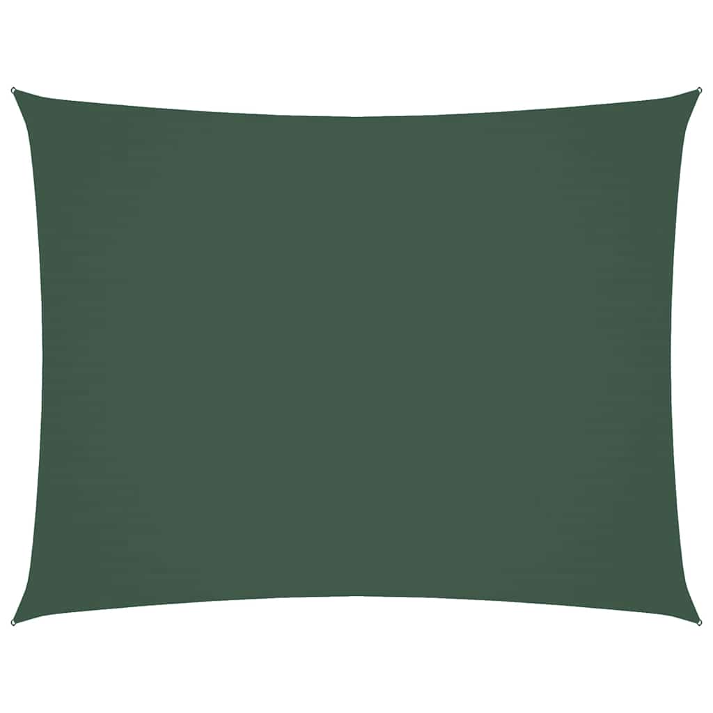 vidaXL Sunshade Sail Oxford Fabric Rectangular 3.5x4.5 m Dark Green 2