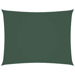 Sunshade Sail Oxford Fabric Rectangular 5x6 m Width 5 m Drop 6 m Dark green