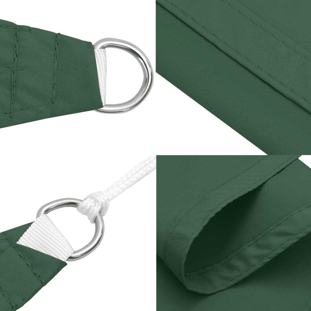 vidaXL Sunshade Sail Oxford Fabric Rectangular 6x7 m Dark Green 5