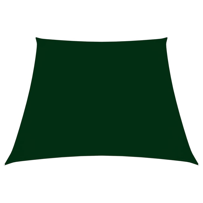 Sunshade Sail Oxford Fabric Trapezium 3/5x4 m Dark Green