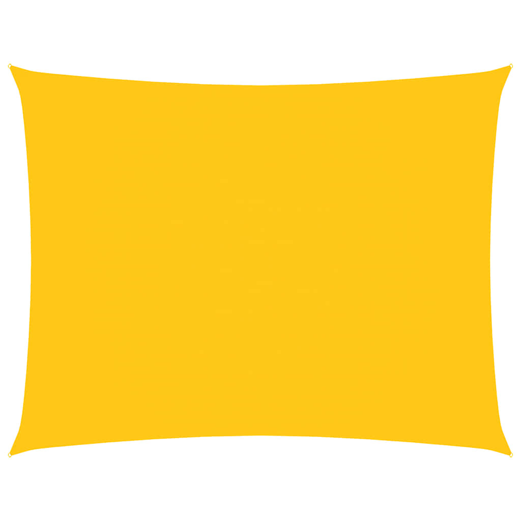 vidaXL Sunshade Sail Oxford Fabric Rectangular 3.5x4.5 m Yellow 2