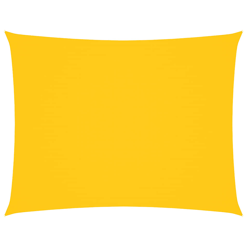 vidaXL Sunshade Sail Oxford Fabric Rectangular 5x7 m Yellow 2