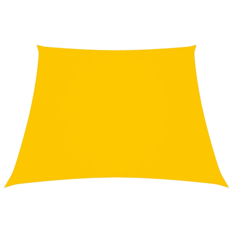 Sunshade Sail Oxford Fabric Trapezium 3/5x4 m Yellow