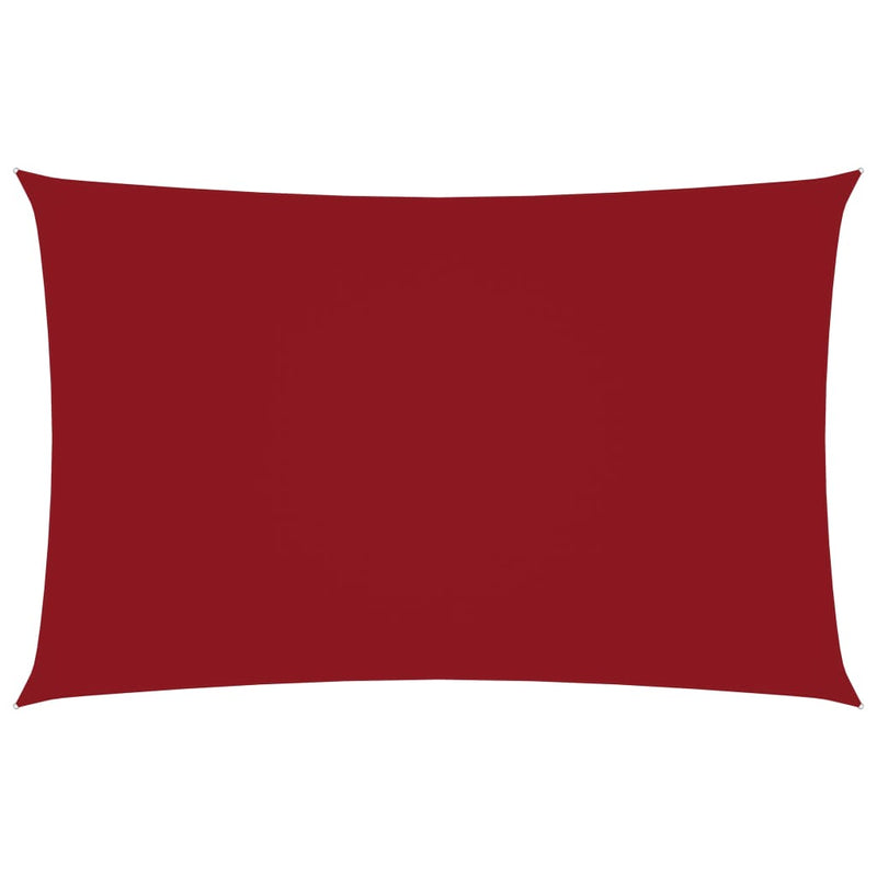 Sunshade Sail Oxford Fabric Rectangular 2x4.5 m Red