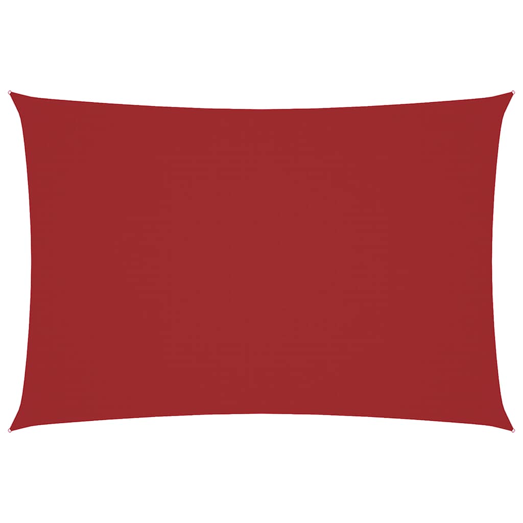 vidaXL Sunshade Sail Oxford Fabric Rectangular 3x5 m Red 2