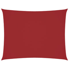 vidaXL Sunshade Sail Oxford Fabric Rectangular 6x7 m Red 2