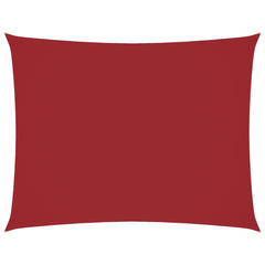 vidaXL Sunshade Sail Oxford Fabric Rectangular 6x8 m Red 2