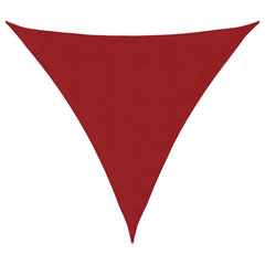 vidaXL Sunshade Sail Oxford Fabric Triangular 4.5x4.5x4.5 m Red 2