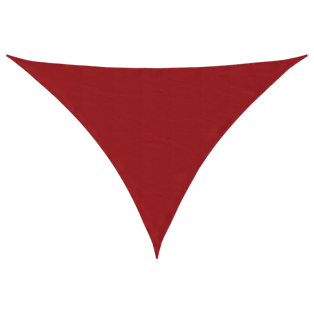 vidaXL Sunshade Sail Oxford Fabric Triangular 4x5x5 m Red 2