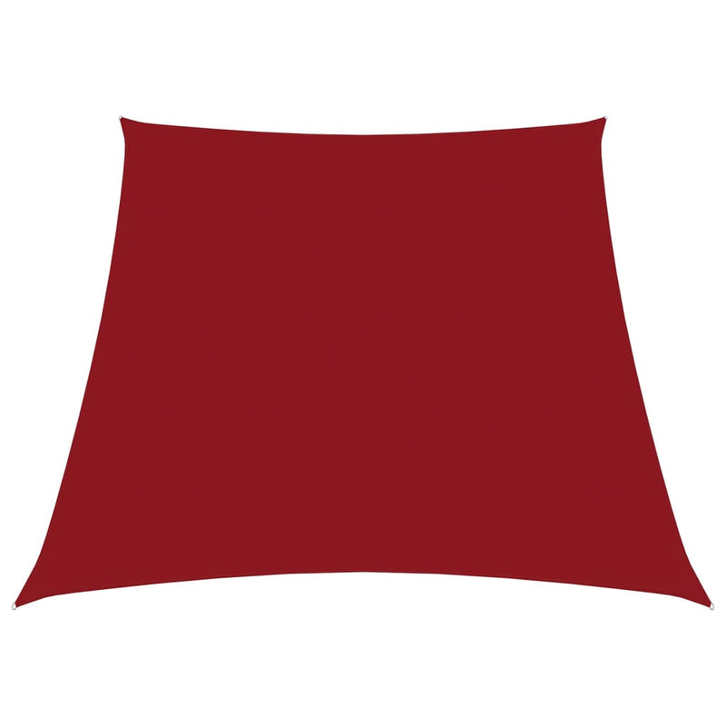 Sunshade Sail Oxford Fabric Trapezium 3/5x4 m Red