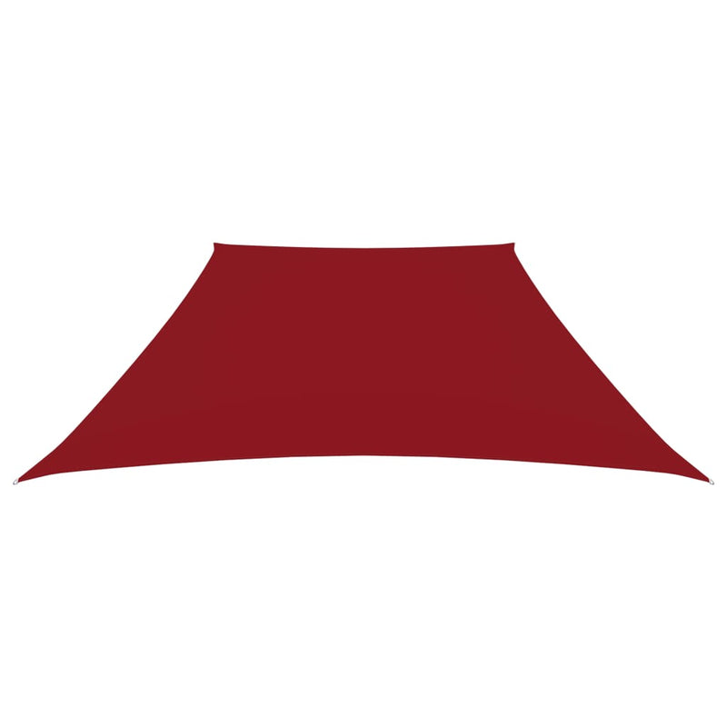 Sunshade Sail Oxford Fabric Trapezium 3/5x4 m Red