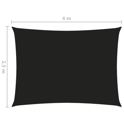 Sunshade Sail Oxford Fabric Rectangular 2.5x4 m Black