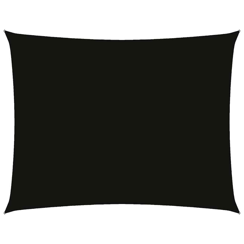 vidaXL Sunshade Sail Oxford Fabric Rectangular 3x4 m Black 2