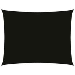 vidaXL Sunshade Sail Oxford Fabric Rectangular 3x4.5 m Black 2