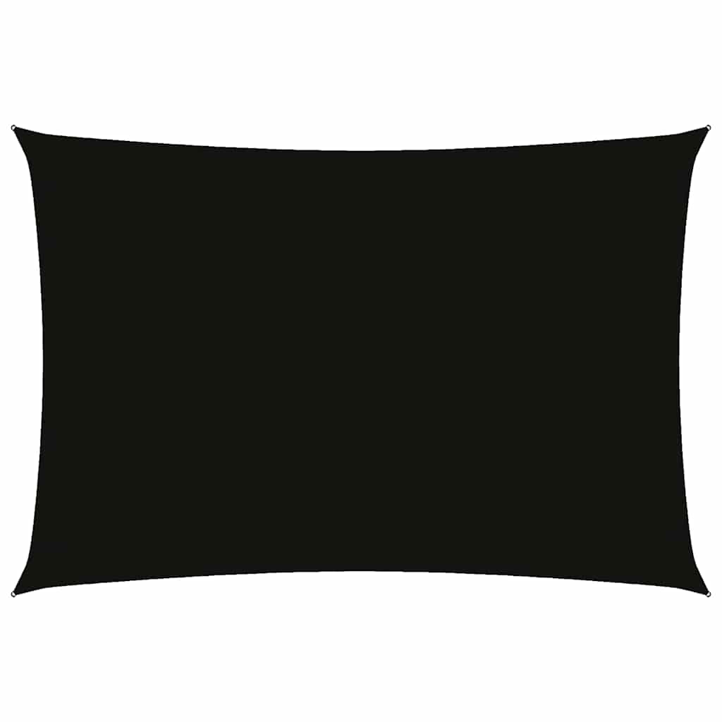 vidaXL Sunshade Sail Oxford Fabric Rectangular 3x5 m Black 2