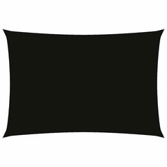 vidaXL Sunshade Sail Oxford Fabric Rectangular 3x5 m Black 2