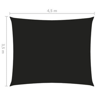 Sunshade Sail Oxford Fabric Rectangular 3.5x4.5 m Black