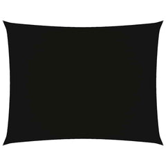 vidaXL Sunshade Sail Oxford Fabric Rectangular 5x7 m Black 2