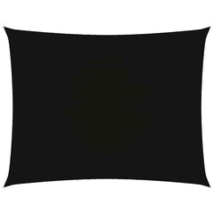 Sunshade Sail Oxford Fabric Rectangular 6x7 m Width 6 m Drop 7 m Black
