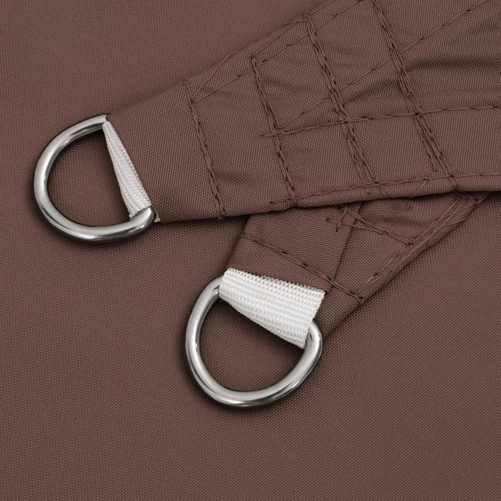 vidaXL Sunshade Sail Oxford Fabric Square 7x7 m Brown 6