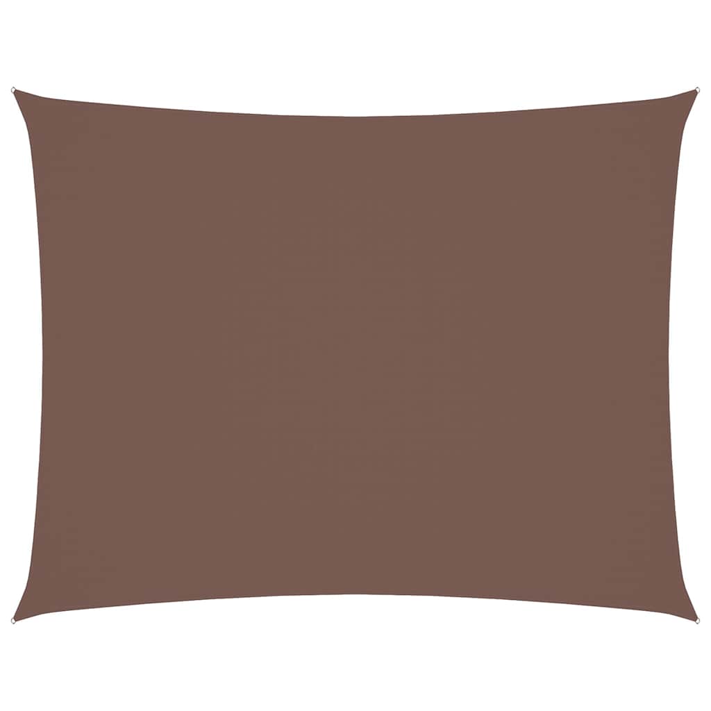 vidaXL Sunshade Sail Oxford Fabric Rectangular 3x4.5 m Brown 2