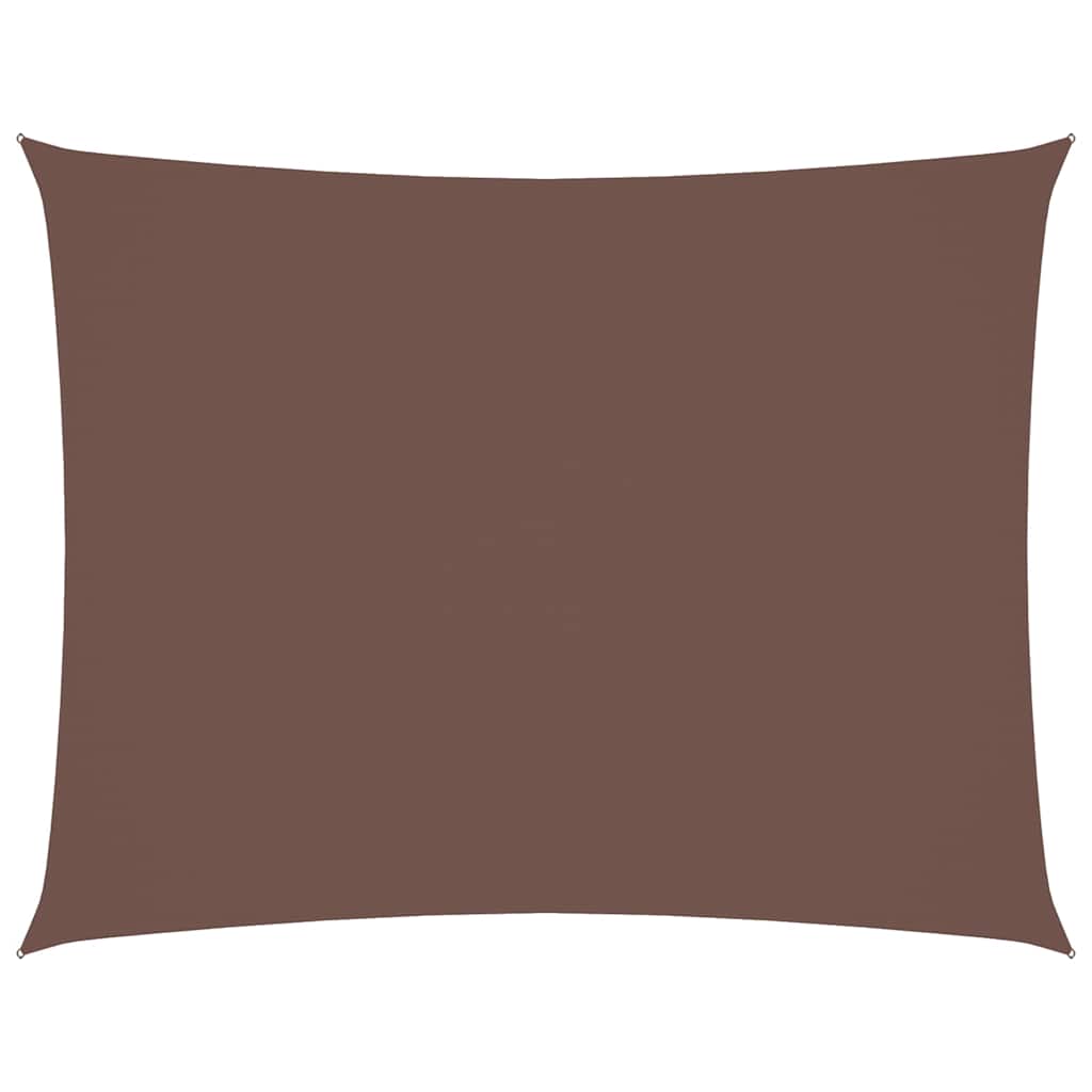 vidaXL Sunshade Sail Oxford Fabric Rectangular 3.5x4.5 m Brown 2